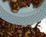 A picture of step 4 of Dry nuts dates barfi#eid challenge.