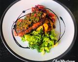 Charred Salmon Fillet with Tomato+Onion Relish Potatoes and Blanched Broccoli recipe step 4 photo