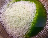 Hình bước làm 3 của món Xôi lá dứa, khoai cau