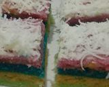 Foto langkah ke 10 dari resep Cake pisang kukus pelangi 🌈 (tanpa pelembut dan pengembang).