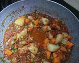 A picture of step 5 of Pav Bhaji.
