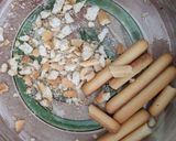 A picture of step 1 of Breadcrumb chicken drumsticks two ways.