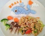 รูปขั้นตอนการทำที่ 5 ของ ผัดวุ้นเส้นหมูสับ(อาหารเด็ก)