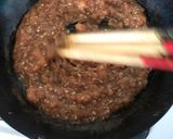 A picture of step 3 of Japanese Scrambled Chicken Bowl (Tori Soboro Donburi).