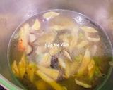 Hình bước làm 3 của món Canh chay rong biển đậu hủ,nấm hương và tàu hủ ky