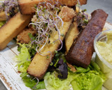 Foto del paso 2 de la receta: Bastones de tofu ahumado frito