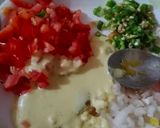 A picture of step 7 of Achari chana chaat.