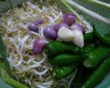 Foto langkah ke 1 dari resep Tumis tauge cabe ijo.