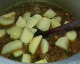 A picture of step 4 of Allu palak.