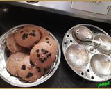 A picture of step 5 of Chocolate Idli.