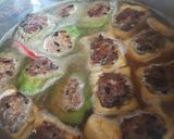 Hình bước làm 3 của món Đậu hủ khổ qua dồn thịt kho