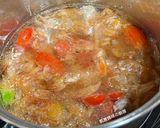 A picture of step 10 of Easy Malaysian Shrimp Noodle Soup.