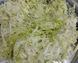 A picture of step 1 of Lauki ka Halwa.