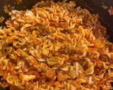 Padlizsános tészta vörös lencse tésztából recept fázis 2 fotója