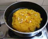 A picture of step 4 of Mango Kesari.