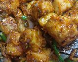 A picture of step 3 of Jhatpat aloo.