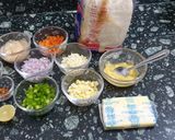 A picture of step 1 of Mexican Sandwich.