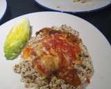 Foto del paso 2 de la receta: Bacalao gratinado con quinoa y bulgur