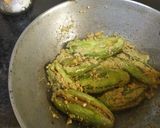A picture of step 2 of Parwal dahi posto.