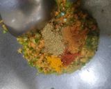 A picture of step 3 of Whole moong vegetable paniyaram (south indian starters).