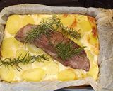 Foto del paso 8 de la receta: Solomillo de cerdo al horno con pastel de patata