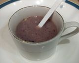 A picture of step 4 of Banana and jaman slush 🍌🍌🫐.