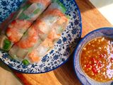 Gỏi cuốn tôm thịt - Mắm nêm