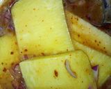 A picture of step 5 of Fried yam nd egg.