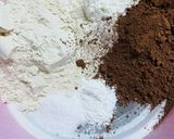 A picture of step 2 of Eggless Walnut Brownie Cake.