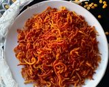 A picture of step 6 of Garlic Chana dal Sev.