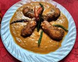 A picture of step 2 of Chingri macher malai curry (Prawn malai curry Bengali special).