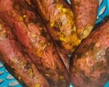 A picture of step 1 of Street Style ShakerKandi (roasted sweet potato on Tawa).