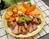 Hình bước làm 1 của món Cơm nhà với các món từ khoai tây