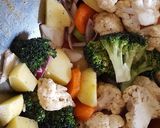 A picture of step 2 of Roasted Veggie Salad.