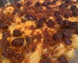 A picture of step 6 of Macaroni cheese with a twist.