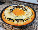 Foto del paso 3 de la receta: Rollito de calabacín relleno en salsa de pimientos del piquillo