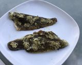 Une image de l'étape 6 de Filets de bar marinés ail et molokhia (cuisson à la plancha).