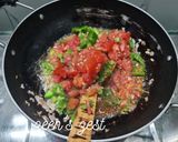 A picture of step 5 of Imam Bayildi or Turkish stuffed Eggplants with Cheese.