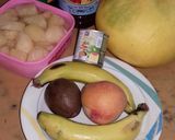 A picture of step 1 of Creamy Fruity Chat.