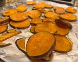 A picture of step 4 of Rose’s sweet potato chips 🍠.