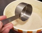 A picture of step 1 of Silver dollar vegan pancakes.