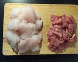 A picture of step 1 of Monkfish and Bacon Risotto.