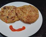 A picture of step 2 of Veggies Ragi uttapam.