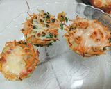 Foto del paso 3 de la receta: Muffins de espinaca y zanahoria