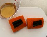 A picture of step 1 of Three Colors on Rice Bowl.