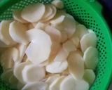A picture of step 2 of #my recipe challenge (cripsy crips).