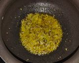 A picture of step 3 of Kadhi pakoda.