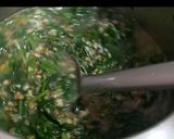 A picture of step 3 of Dal palak curry.