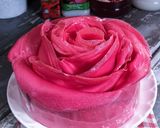 Gambar langkah 8 resipi Rose laici mille crepe cake.