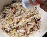 Gambar langkah 6 resipi Nasi Goreng Daging.